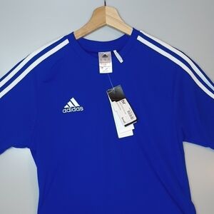 Adidas 3S Estro Tee Size S Short Sleeve Performance Tee Top Lightweight
